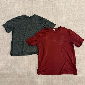 Red and Gray T-Shirt Set Large